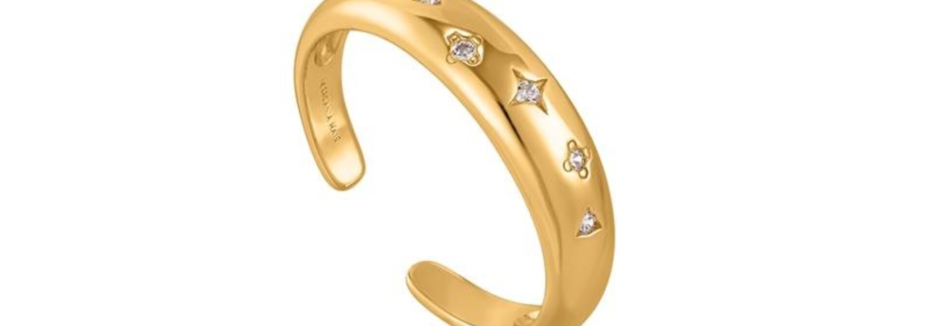 Scattered Stars Verstelbare Ring - Gold plated