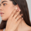 Zilveren minimalistische ring met een turkoois steentje one-size