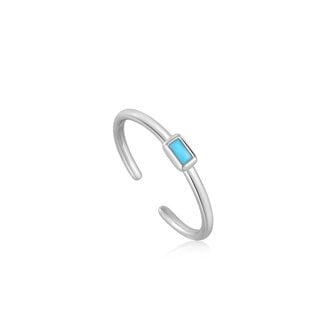 Minimalistische ring zilver one-size