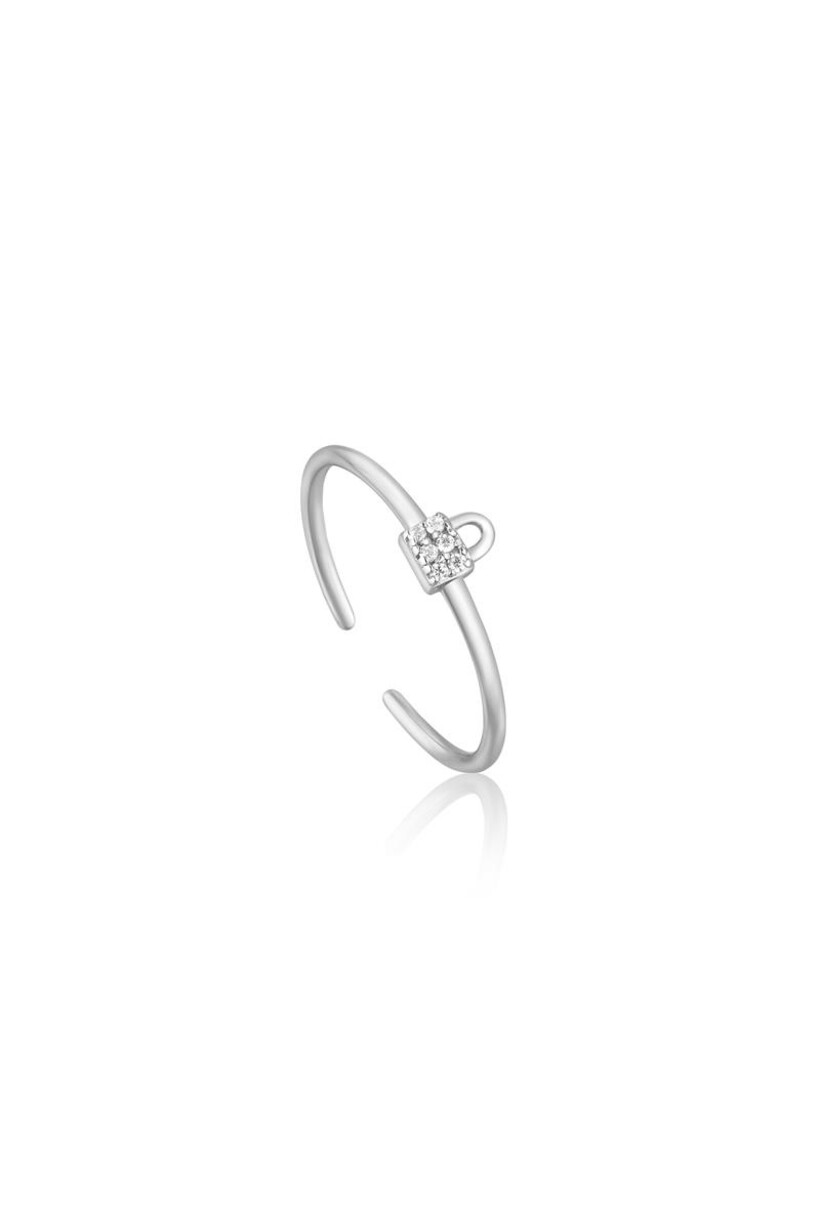 Padlock Sparkle Adjustable Ring