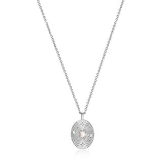 Anker ketting met hanger zilver 50 cm