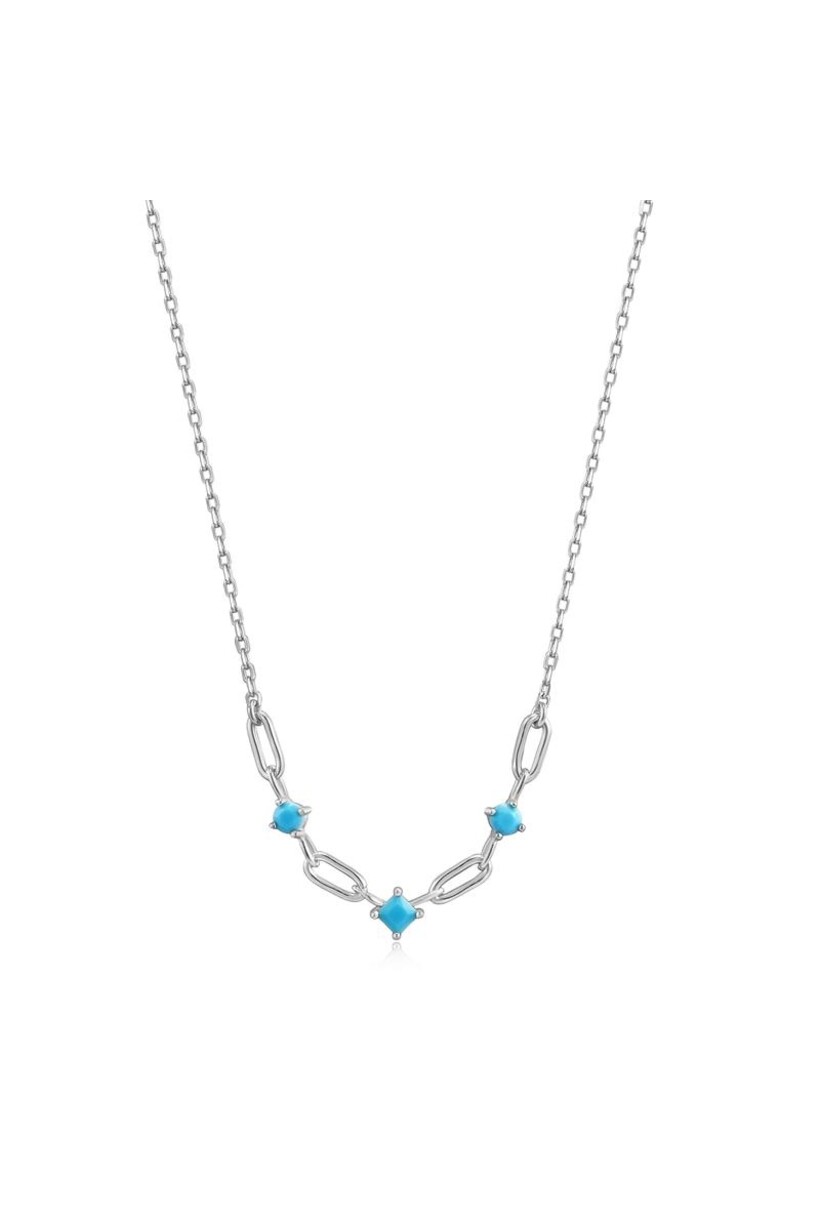Anker ketting met hanger zilver 43 cm