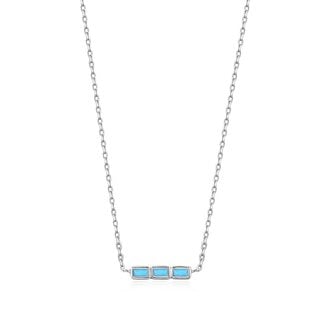 Anker ketting met hanger zilver 45 cm