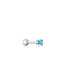 Zilveren barbell 3,5 mm