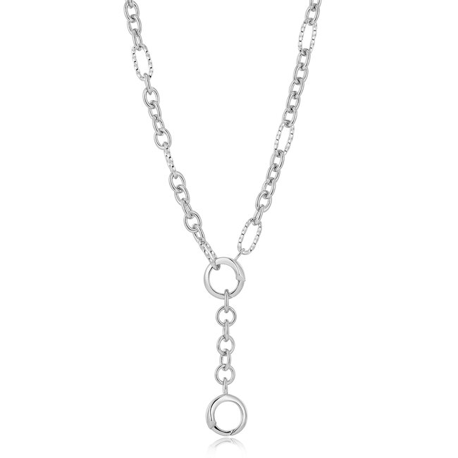 Zilveren schakelarmband 4 cm