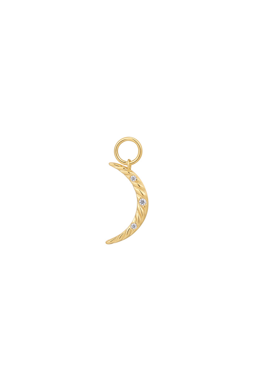 Maan bedel goudverguld 1,4 cm