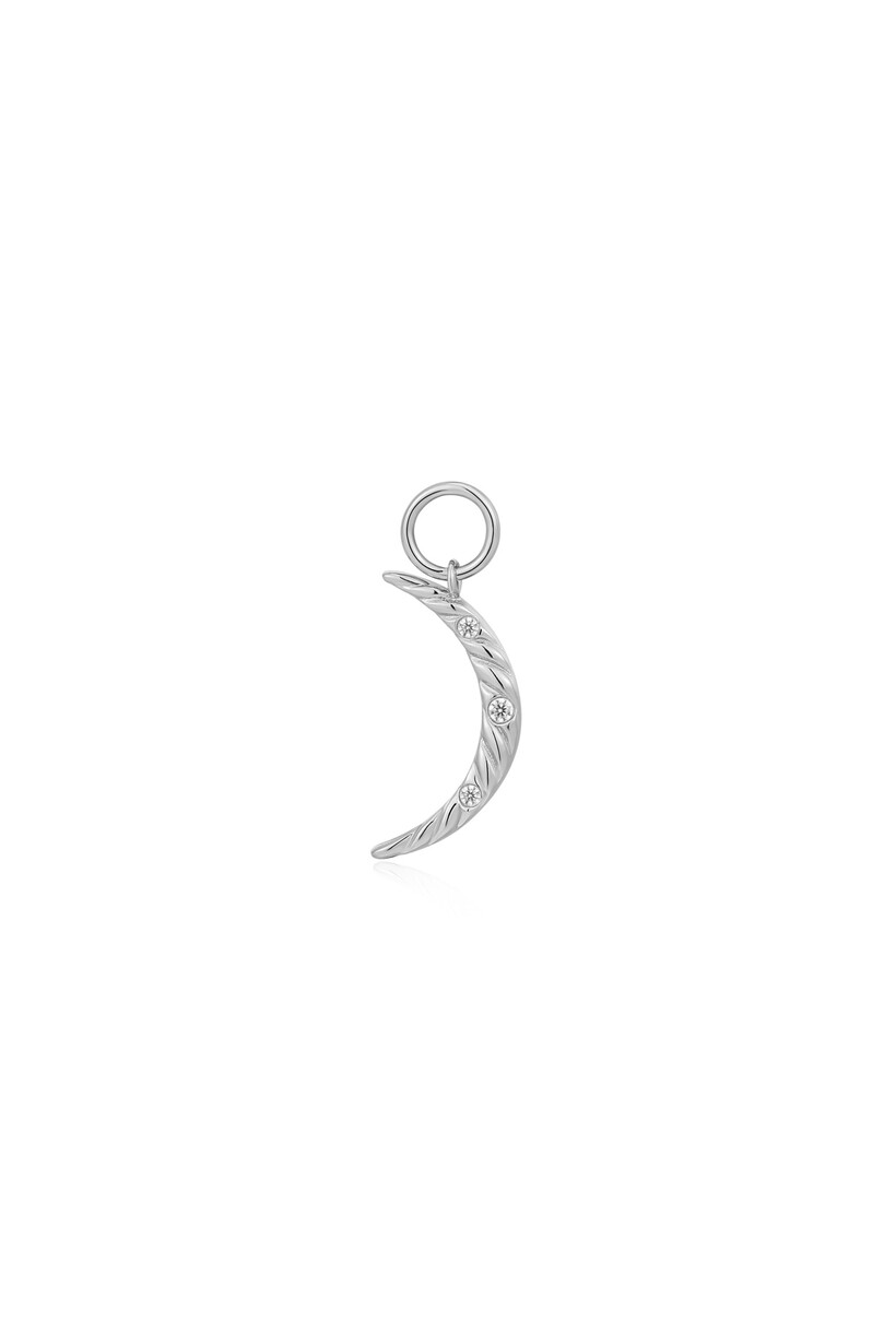 Maan bedel zilver 1,4 cm