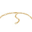 Goudvergulde gedraaide schakelketting