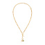Goudvergulde gedraaide schakelketting