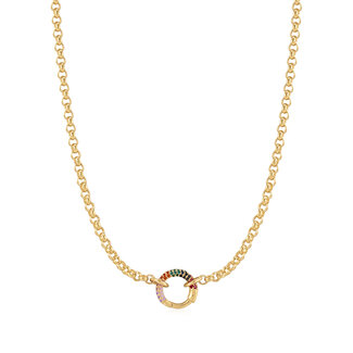 Jasseron schakelketting goudverguld