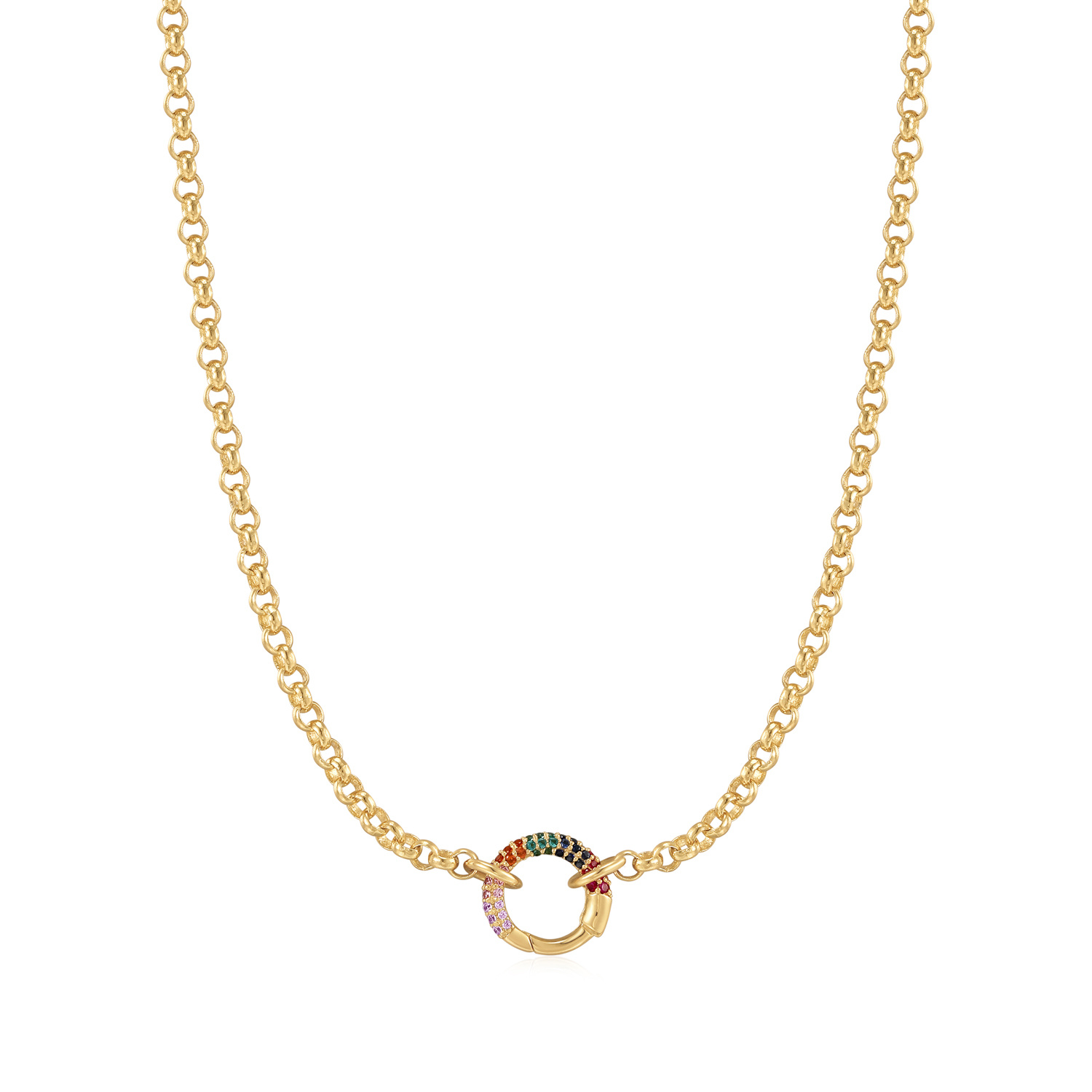 Chain Rainbow Connector Ketting  - Gold plated-1