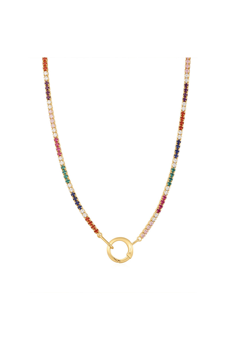 Rainbow Chain Connector Necklace