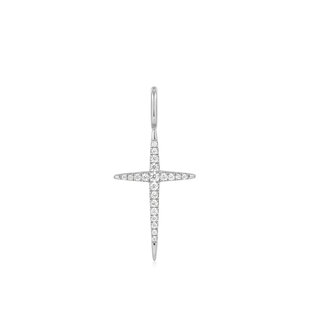Kruisvormige bedel zilver 1,9 cm