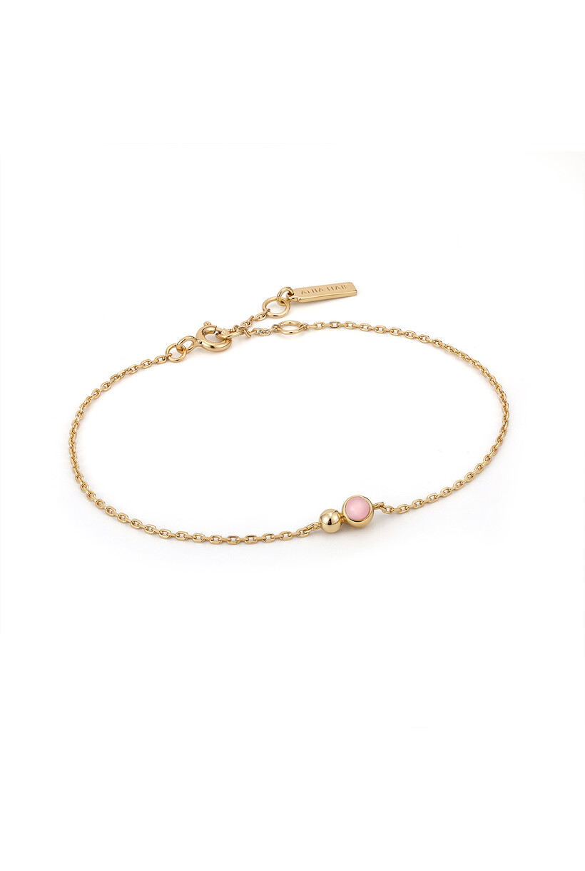 Orb Rose Quartz Chain Bracelet