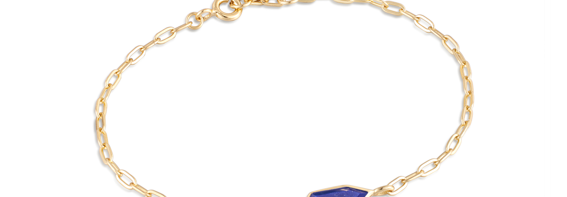 Lapis Emblem Chain Armband - Gold plated