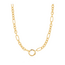 Gedraaide schakelketting goudverguld