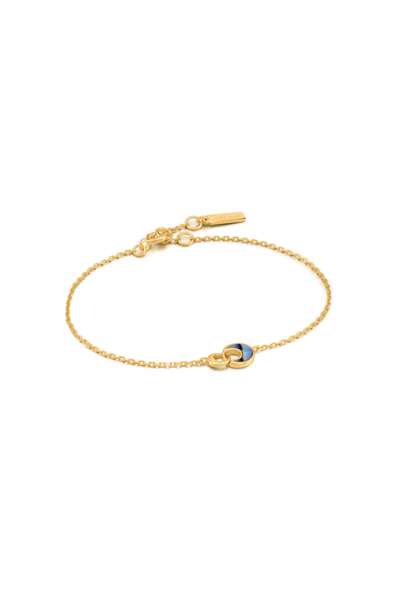 Tidal Abalone Crescent Link Bracelet