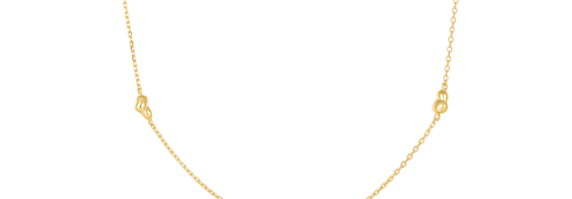 Twisted Wave Chain Ketting - Gold Plated