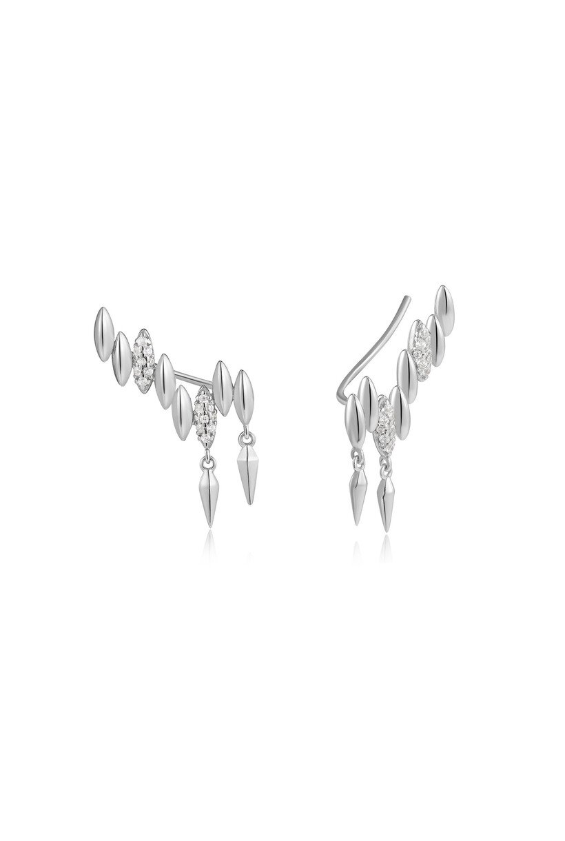 Silver Spike Climber Stud Ear. S