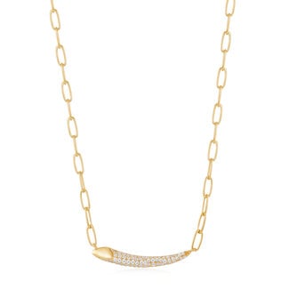 Anker schakelketting goudverguld 45 cm