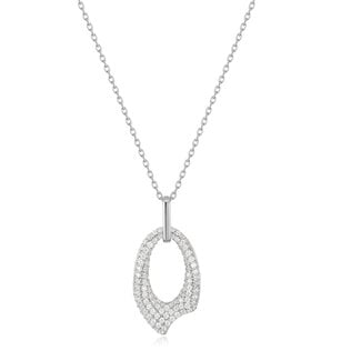 verstelbare schakelketting zilver 45 cm