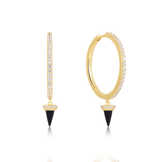 Oorring goudverguld 23 mm