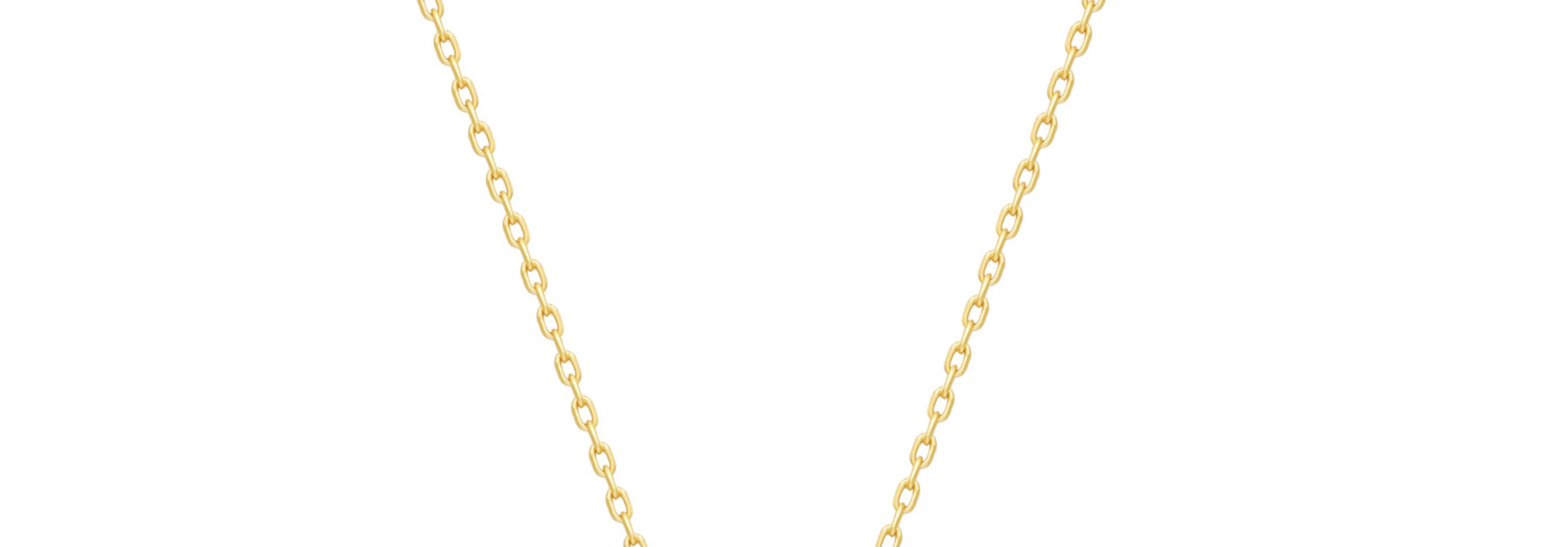 Gold Geometric Sparkle Ketting - Gold Plated