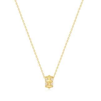Anker schakelketting goudverguld 53 cm