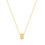 Anker schakelketting goudverguld 53 cm