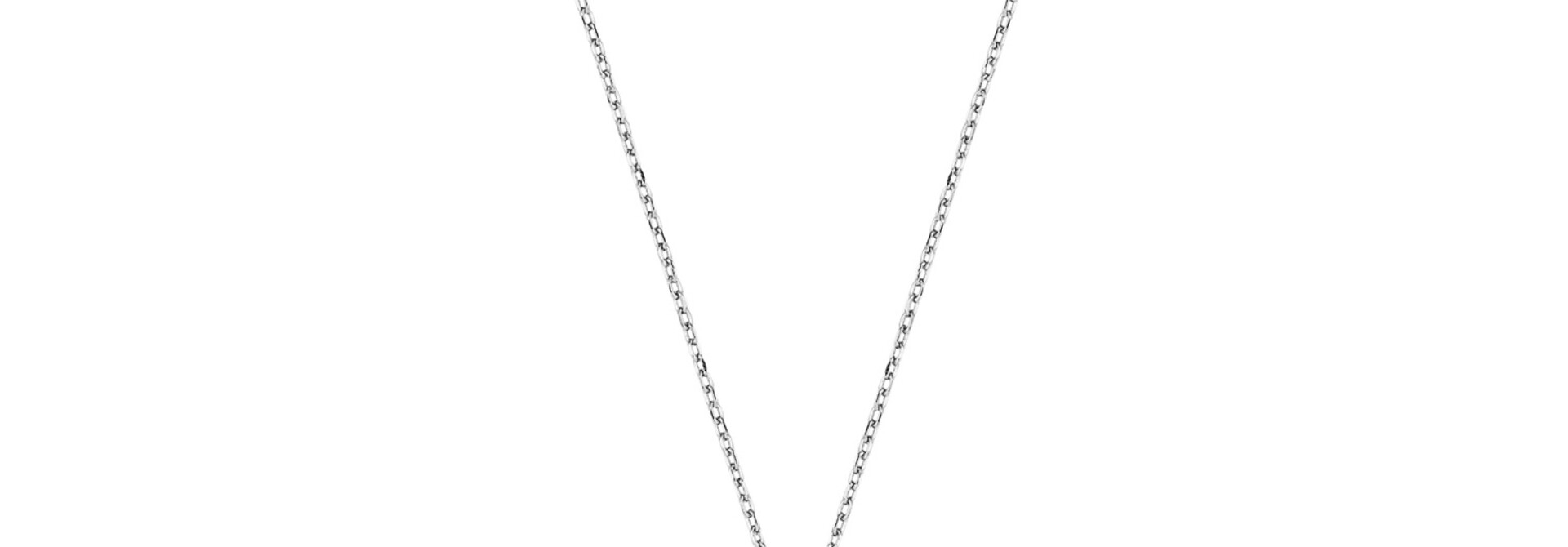 Silver Geometric Point Ketting - Zilver