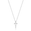 Zilveren dubbele schakelketting 50 cm