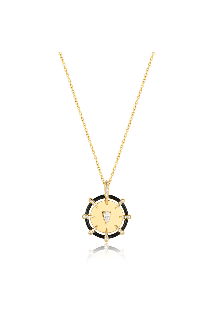 Anker schakelketting goudverguld 45 cm