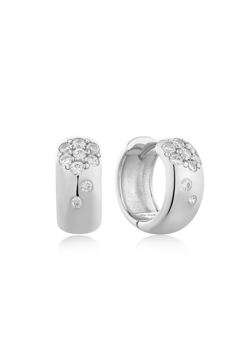Sparkle Chubby Huggie Hoop Oorbellen