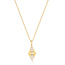 Anker ketting met hanger goudverguld 50 cm