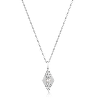Anker ketting met hanger zilver 50 cm