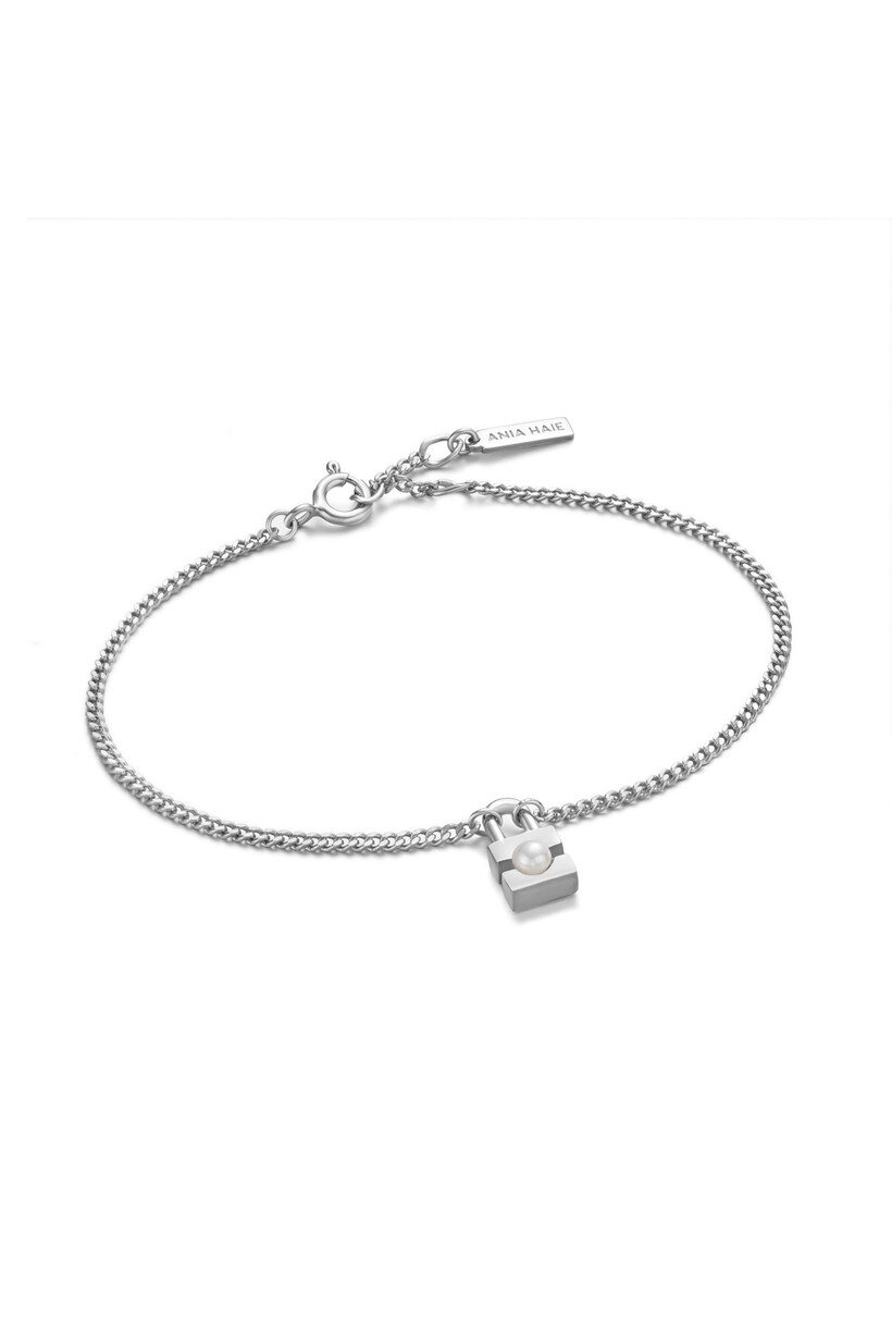 Gourmette schakelarmband zilver 18,5 cm