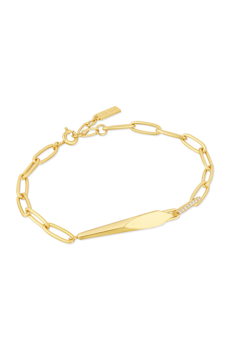 Gold Geometric Chunky Chain Bracelet