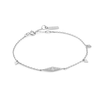 Anker schakelarmband zilver 18,5 cm