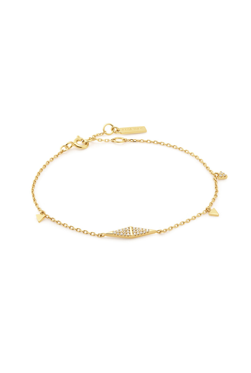 Gold Geometric Chain Bracelet