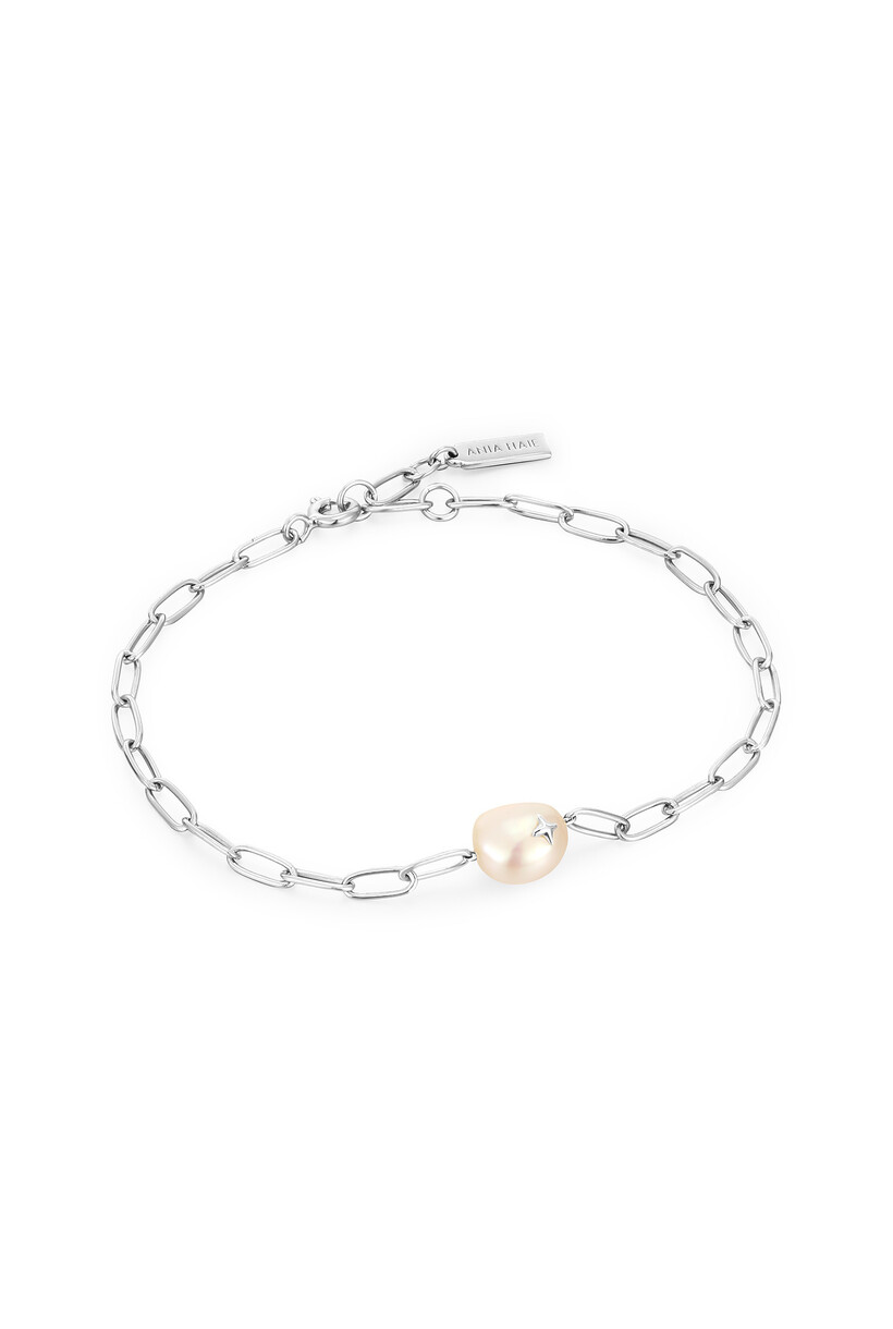 Pearl Sparkle Chunky Chain Bracelet