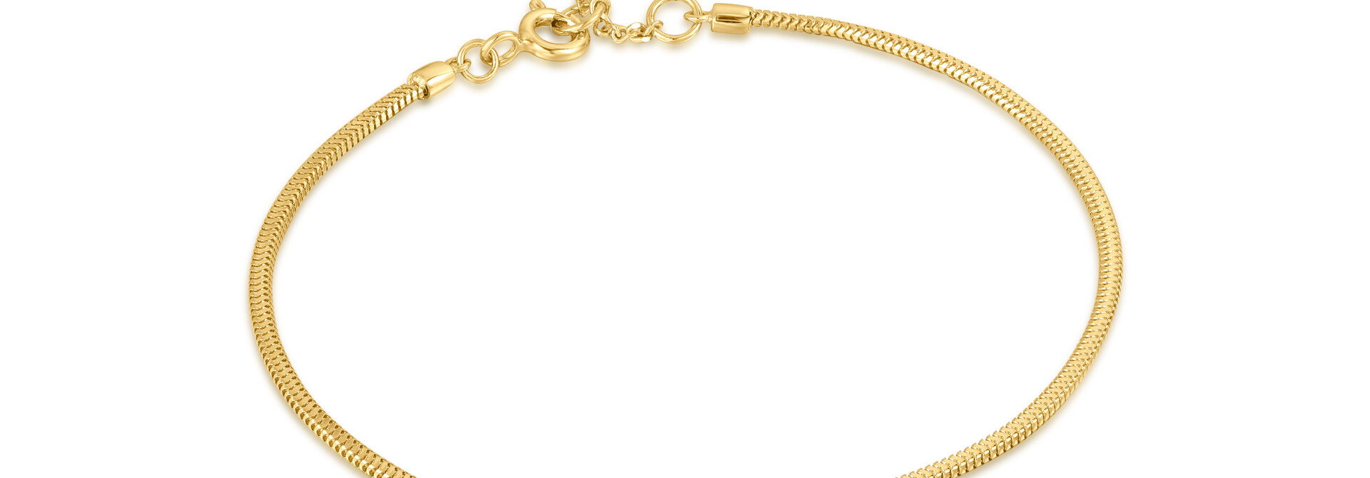 Snake Chain Armband - Gold plated