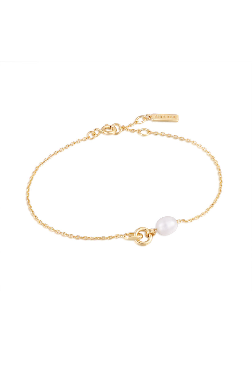 Anker schakelarmband goudverguld 1,9 cm