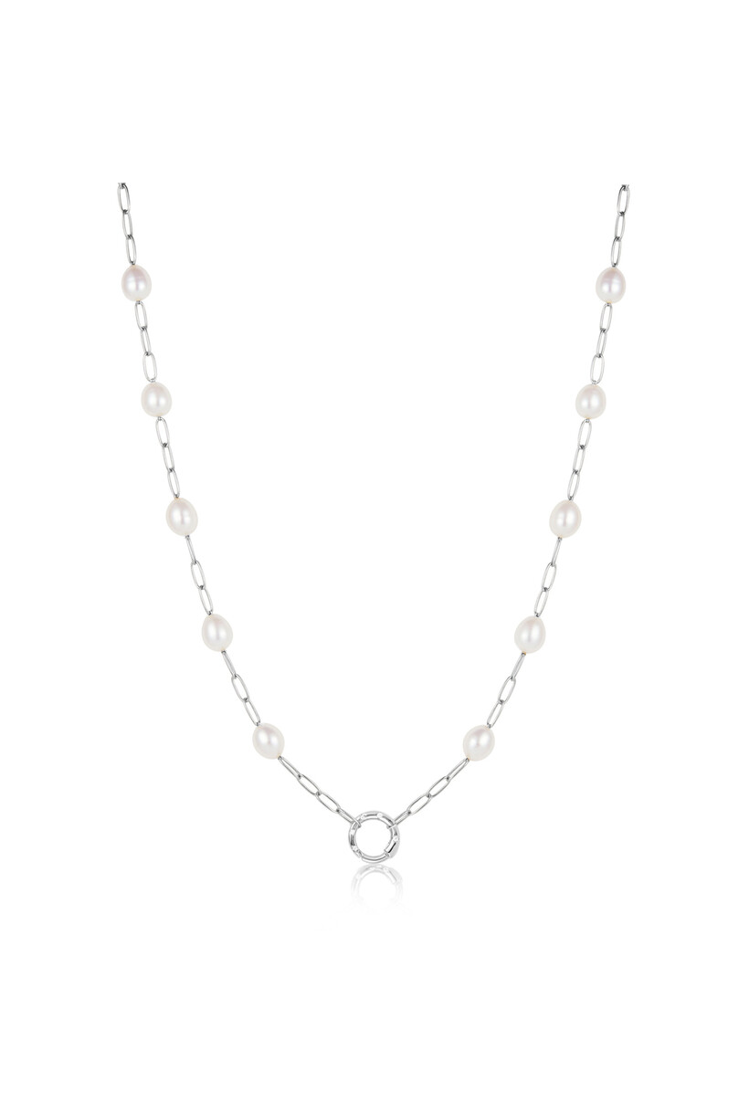 Anker schakelketting zilver 45 cm