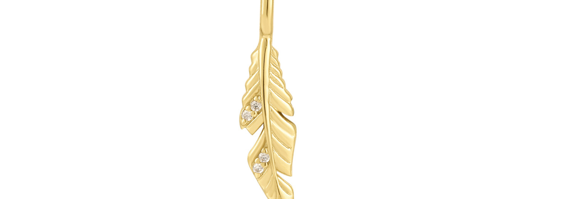Feather Charm - Gold Plated
