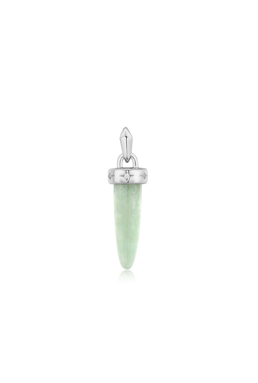 SilverAmazonite Charm