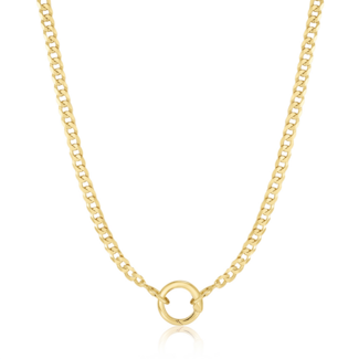 Dike schakelketting goudverguld 46 cm