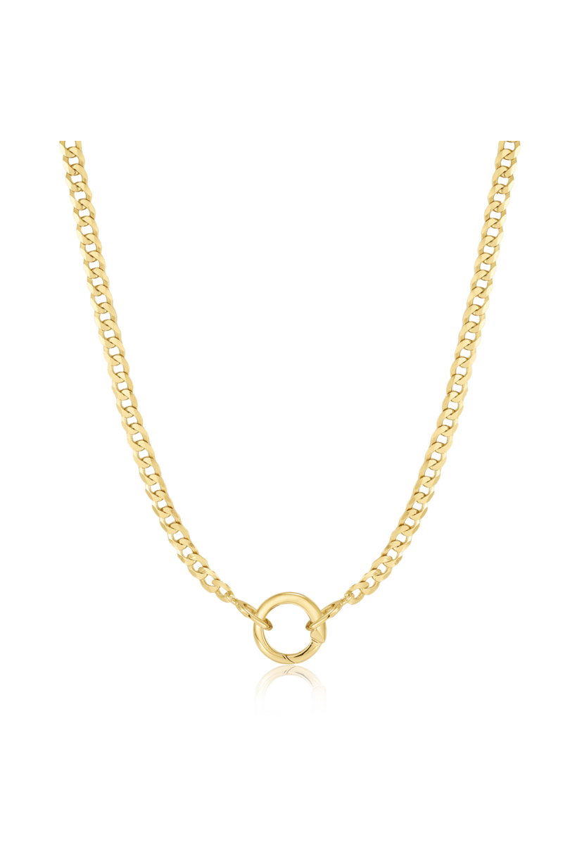 Dike schakelketting goudverguld 46 cm