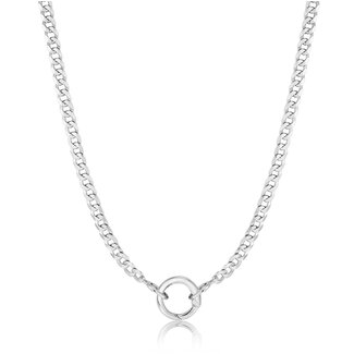 Dike schakelketting zilver 46 cm