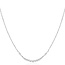 Zilveren twist schakelketting met zirkonia steentjes 45 cm
