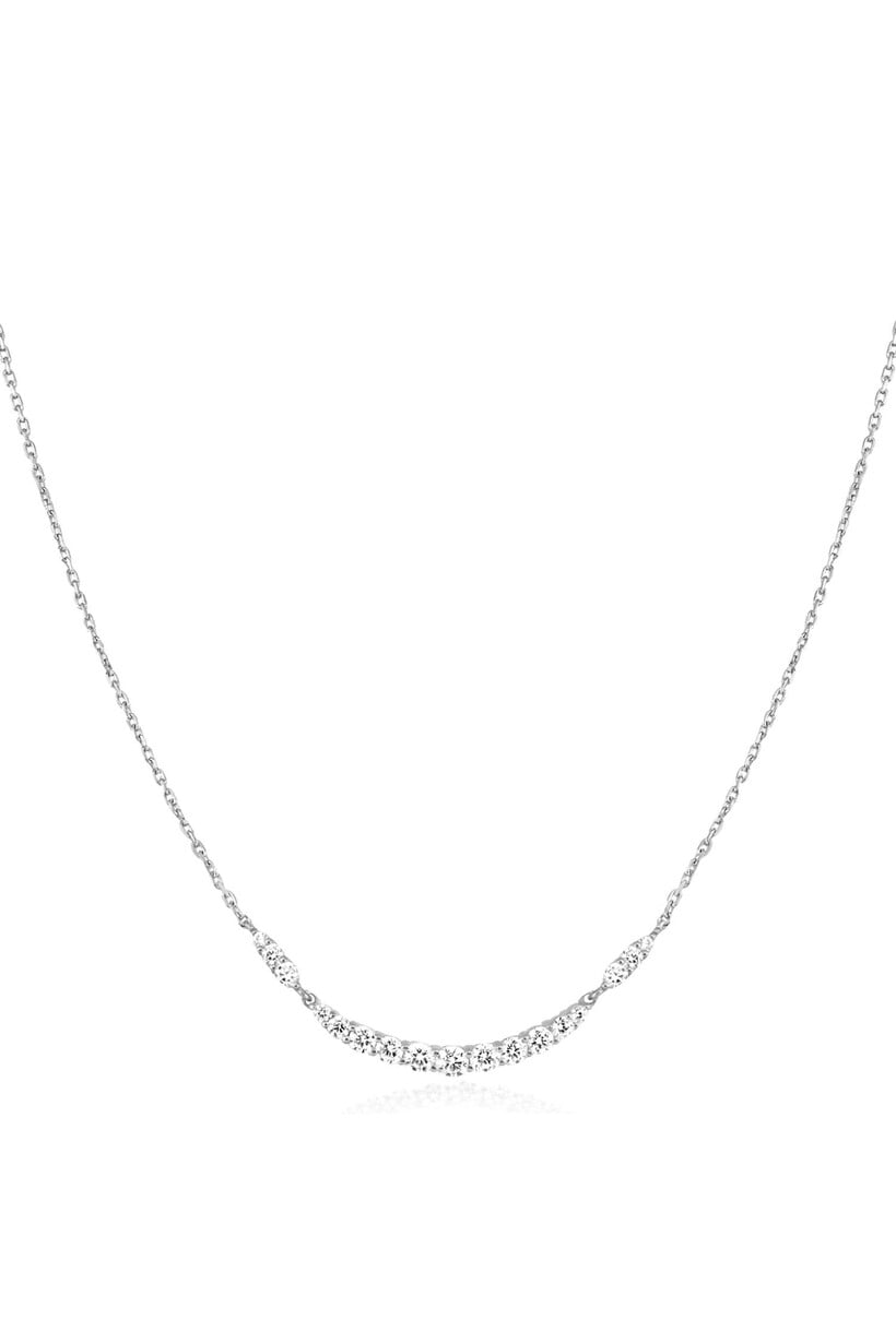 Twist schakelketting zilver 45 cm